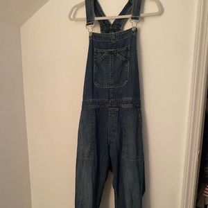 Womens Large denim overalls from gap